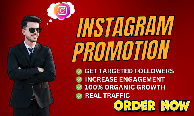 Gig Preview - Fast organic instagram growth promotion