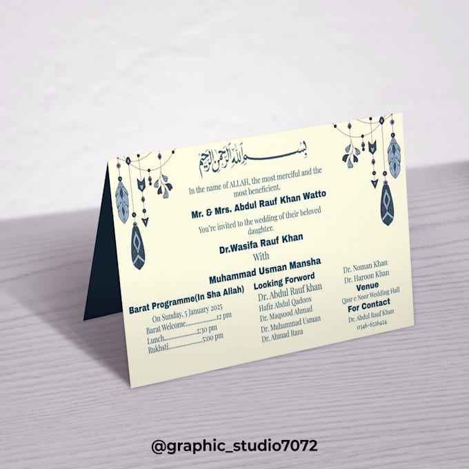 Gig Preview - Design beautiful custom invitation cards for any event