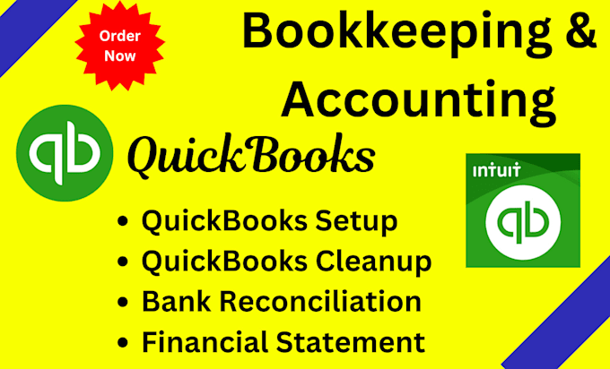 Gig Preview - Do quickbooks setup cleanup bookkeeping bank reconciliation financial statements