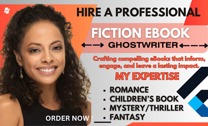 Gig Preview - Be your fiction ghostwriter, romance book amazon kdp ebook formatting