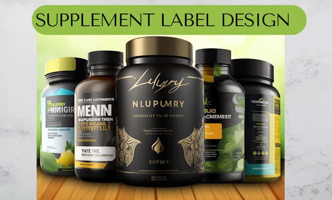 Gig Preview - Do product supplement label design brand supliful printify printful shopify etsy