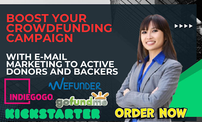 Gig Preview - Do crowdfunding for kickstarter,gofundme backer and donor list building