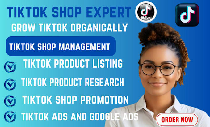 Gig Preview - Do tiktok shop promotion and tiktok shop marketing