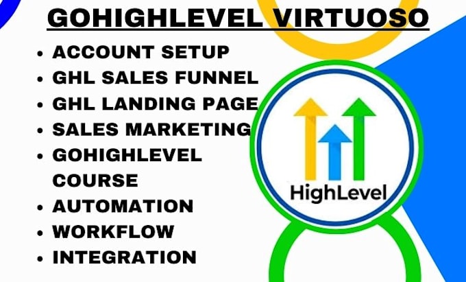 Gig Preview - Build gohighlevel sales funnel landing page gohighlevel course sales marketing