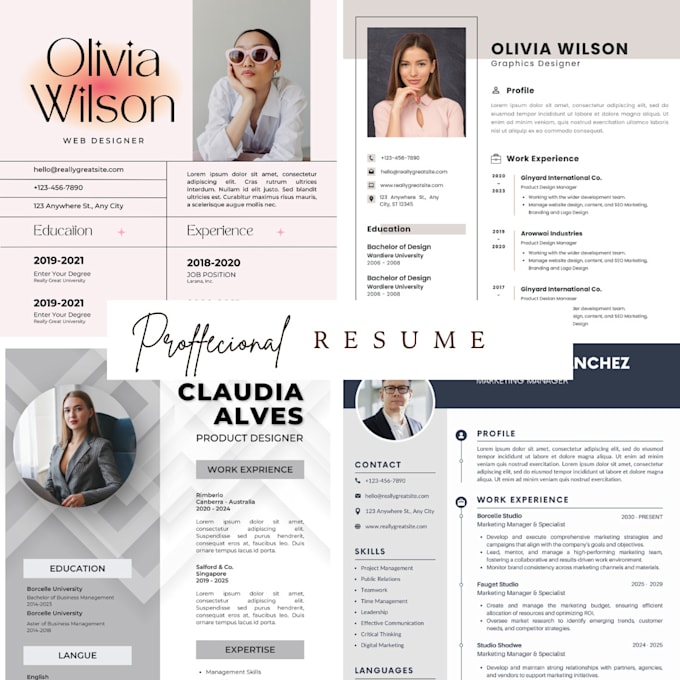 Gig Preview - Do professional and unique job winning CV, resume design