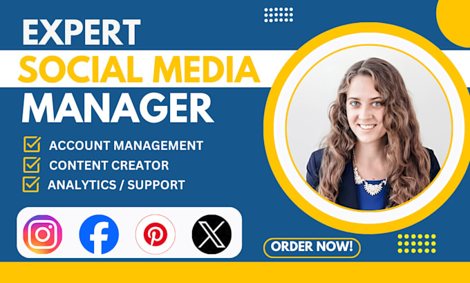 Gig Preview - Be your social media marketing manager content creator and marketing assistant