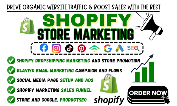 Bestseller - do shopify dropshipping marketing, tiktok, fb and ig ads to boost shopify sales