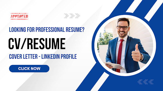 Gig Preview - Write resume writing cover letter and linkedin services