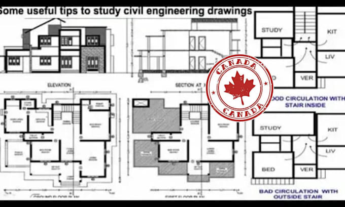 Gig Preview - Do structural review, drawing, engineering plan for canadian stamp