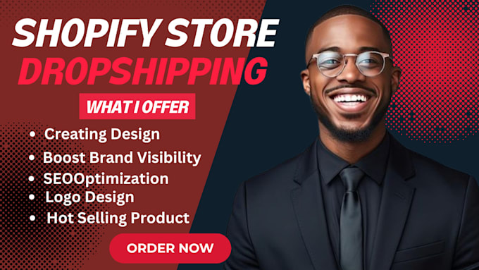 Gig Preview - Design shopify 7 figure dropshipping webiste shopify print on demand website