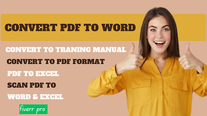 Gig Preview - Convert your powerpoint, word excel files into a professional training manual