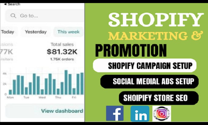 Gig Preview - Promote shopify store sales funnel  shopify marketing boost shopify sales