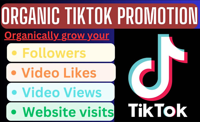 Gig Preview - Do organic tiktok growth, promote your account for real engagement