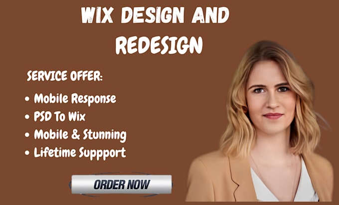 Gig Preview - Design or redesign a wix website wix online store wix ecommerce site