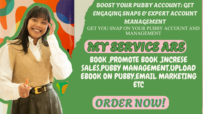 Gig Preview - Get you snap on your pubby account and manage your pubby account