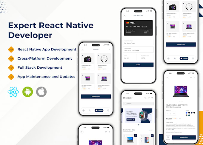 Gig Preview - Build react native apps as an expert react native developer