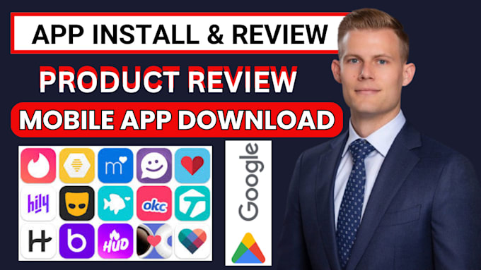 Bestseller - promote app, mobile app installs, dating app review, game app review, app review