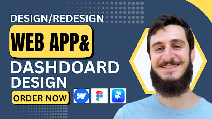 Gig Preview - Design a modern dashboard, web app, and admin panel UI UX