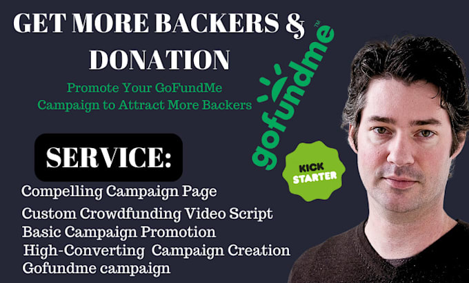 Gig Preview - Promote your gofundme campaign to attract more backers and boost donations