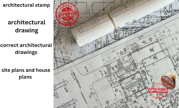 Gig Preview - Do architectural stamp pe stamp correct architectural drawings for city permit