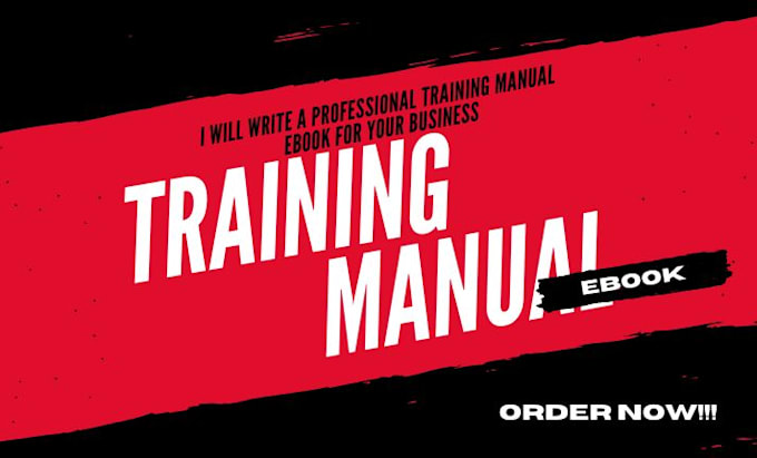 Bestseller - write a professional training manual ebook for your business