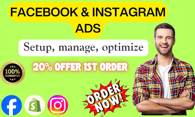 Bestseller - setup and optimize facebook instagram and shopify ads