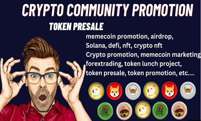 Gig Preview - Do crypto token telegram promotion, meme coin pump fun promotion,