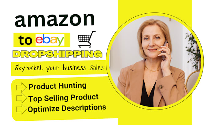 Gig Preview - Do ebay dropshipping, ebay SEO  virtual assistance, product hunting ebay listing