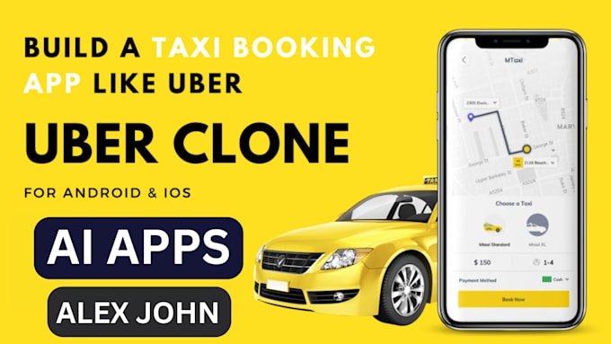 Gig Preview - Build ai taxi booking app, ai uber clone app, ai limousine web ai carpooling app