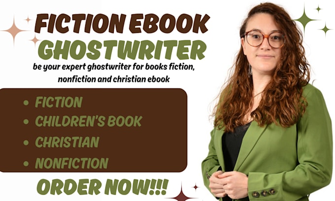 Gig Preview - Be your expert ghostwriter for books fiction, nonfiction and christian ebook