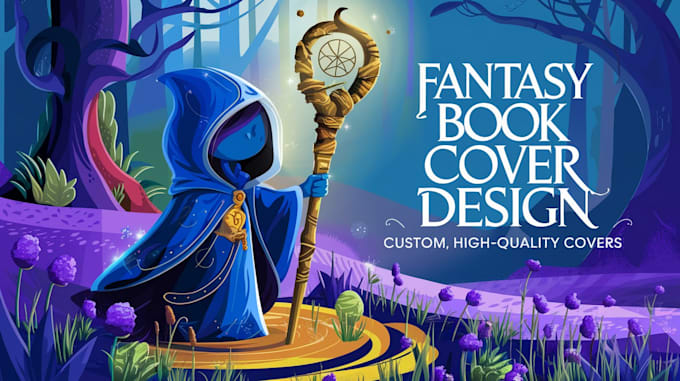 Gig Preview - Create captivating fantasy book and ebook cover design