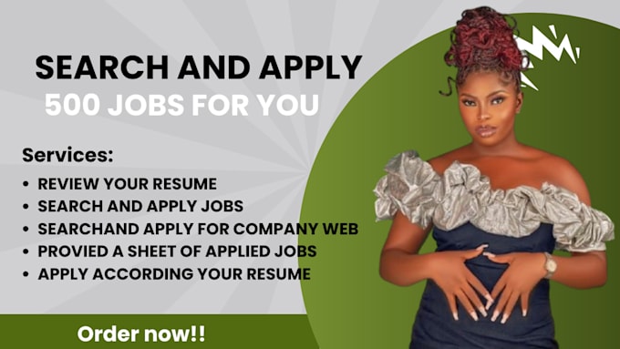 Gig Preview - Search and apply jobs, remote jobs, job application, apply for job, job search