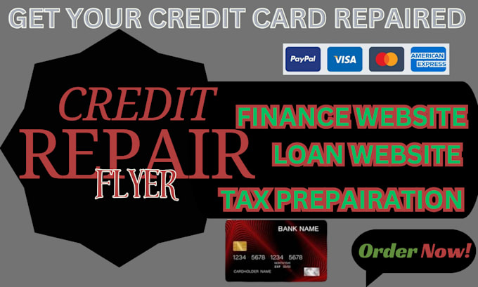 Gig Preview - Design a pro tax website, credit repair, loan website and income tax