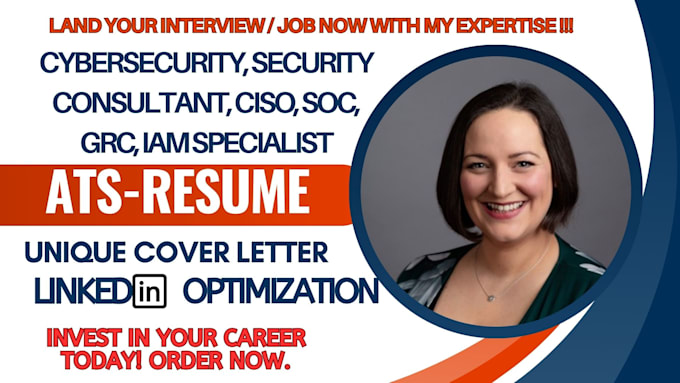 Gig Preview - Craft cybersecurity, security consultant, ciso, soc, grc iam specialist resume