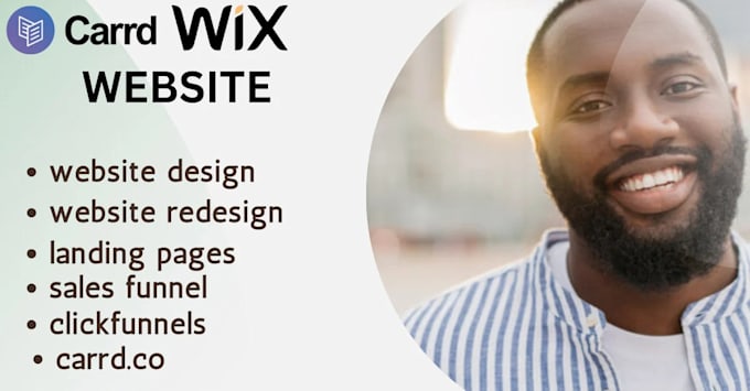 Gig Preview - Design carrd website wix website redesign wix landingpage or clickfunnels