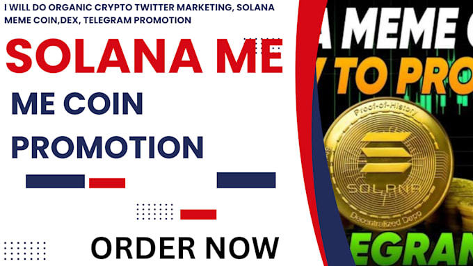 Gig Preview - Do organic crypto twitter marketing, solana meme coin,dex, telegram promotion