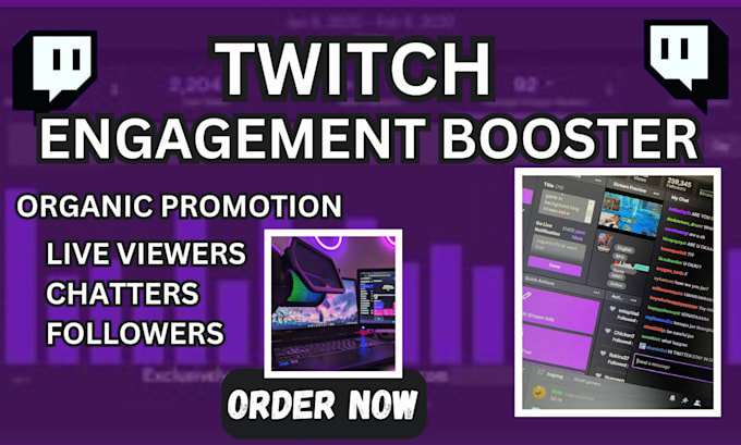 Gig Preview - Do twitch promotion to get followers, live viewers and chatters