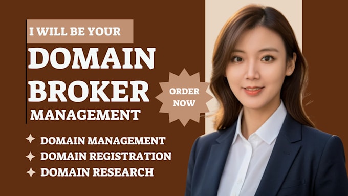 Gig Preview - Be your domain broker domain manger domain agent domain researcher buy domain