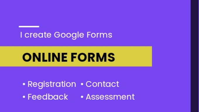 Gig Preview - Create responsive and professional google form