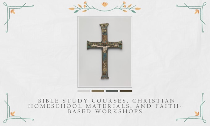 Gig Preview - Create bible study course christian homeschooling resources faith based workshop