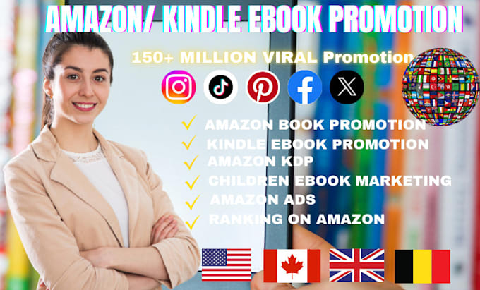 Gig Preview - Kindle ebook amazon KDP promotion, children ebook marketing amazon sales ads