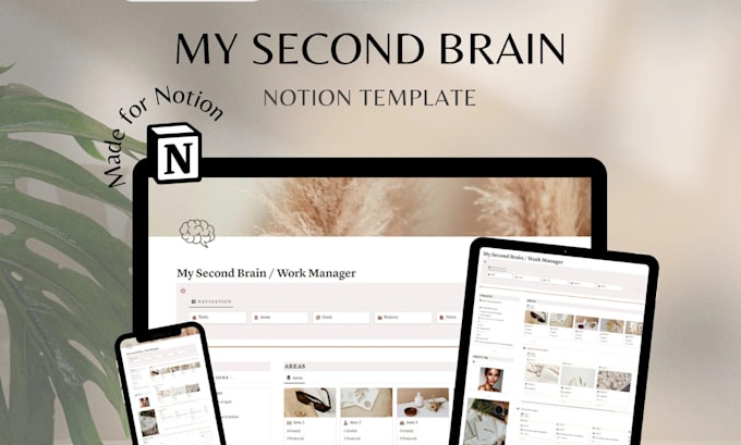 Gig Preview - Be your notion expert to set and design customized aesthetic notion templates