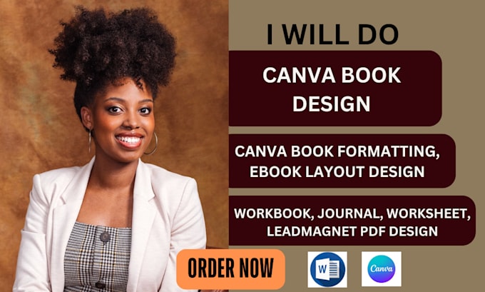 Gig Preview - Do canva book design workbook journal devotional  book design cover for amazon