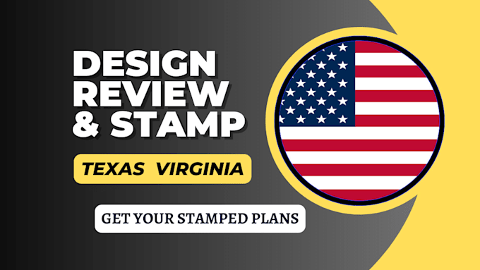 Gig Preview - Review stamp as licensed civil and structural engineer in texas and virginia