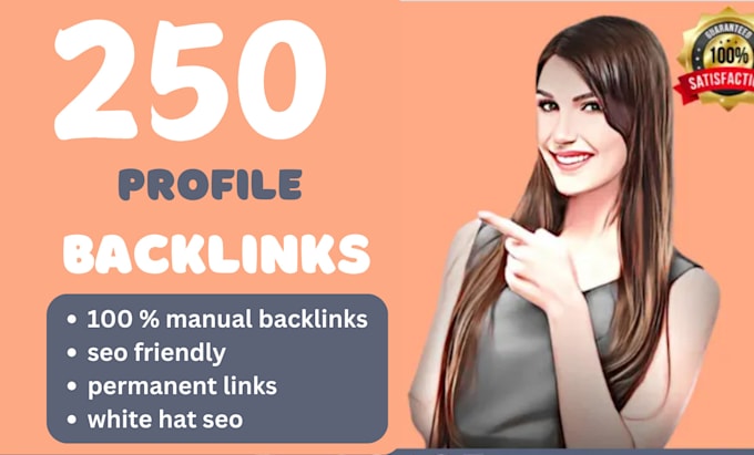 Gig Preview - Do profile backlinks with high da and first google rank