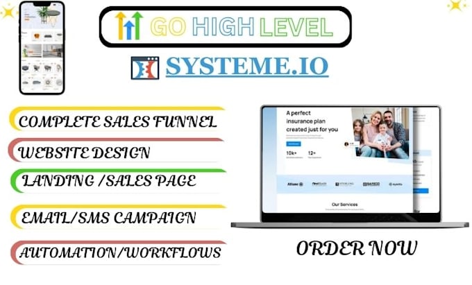 Gig Preview - Build your gohighlevel sales funnel and website gohighlevel expert