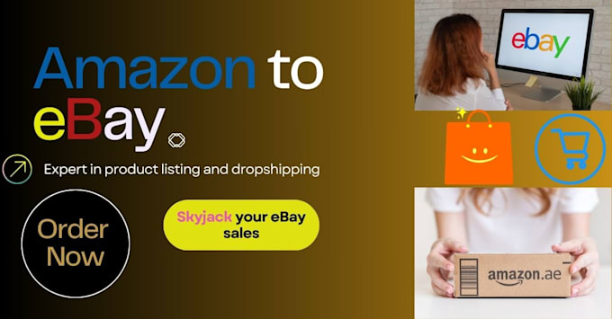 Gig Preview - Do amazon to ebay drop shipping, ebay product research