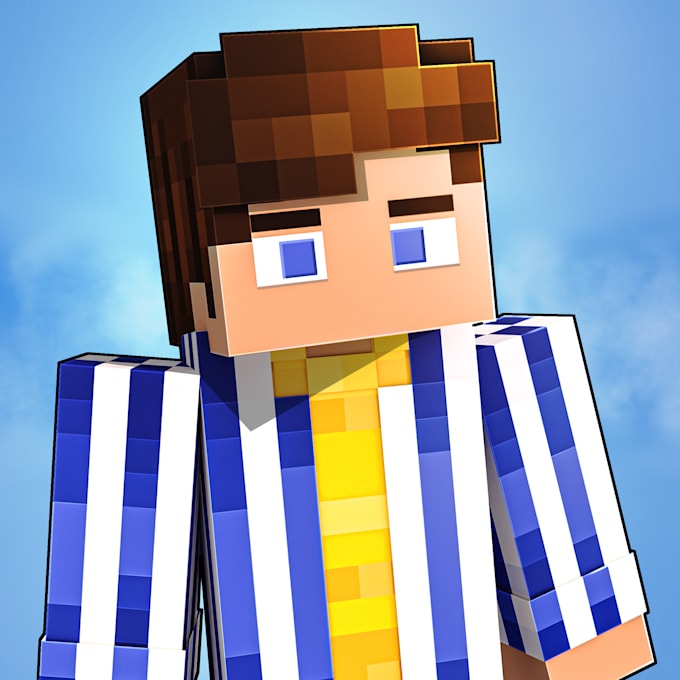 Gig Preview - Make your minecraft skin in the best profile picture for you