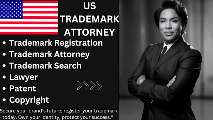 Gig Preview - Be your licensed trademark attorney for USA, canada, UK, france, eu, and china