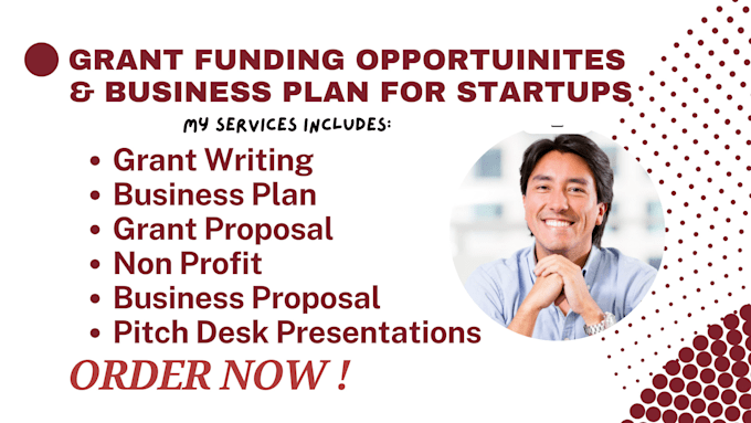 Gig Preview - Research a detailed business plan for grant writing, grant proposals, startups